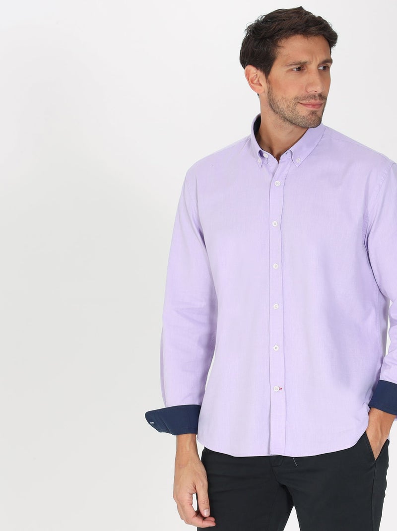 Gentleman Farmer - Chemise oxford manches longues en coton COLINS Parme - Kiabi