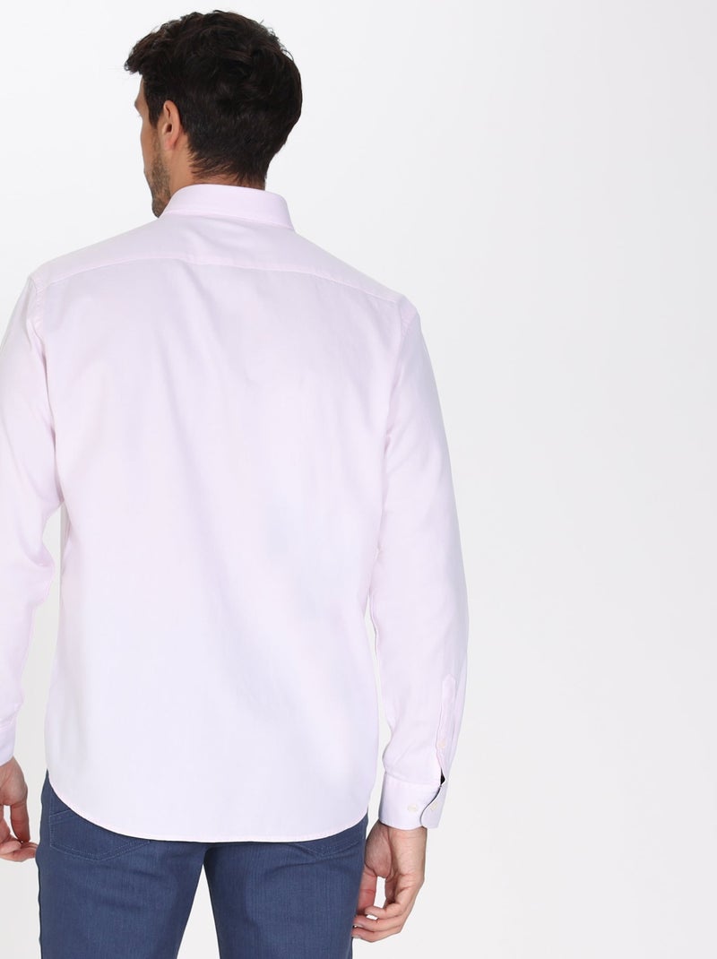 Gentleman Farmer - Chemise oxford manches longues en coton COLINS Rose - Kiabi