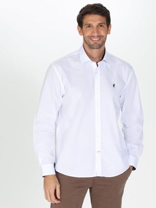 Gentleman Farmer - Chemise popeline manches longues en coton COCKER