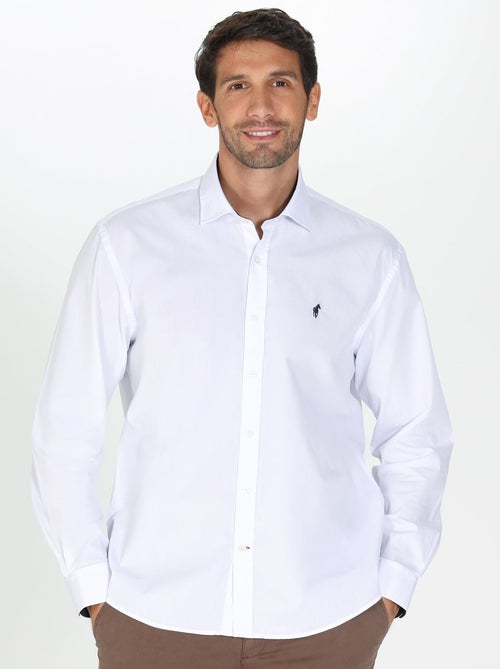 Gentleman Farmer - Chemise popeline manches longues en coton COCKER - Kiabi