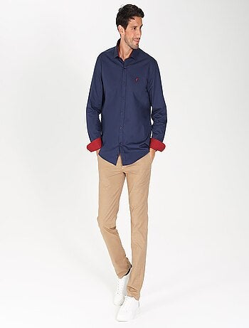 Gentleman Farmer - Chemise popeline manches longues en coton COCKER