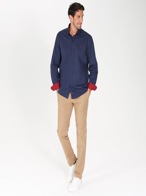 Gentleman Farmer - Chemise popeline manches longues en coton COCKER - Kiabi