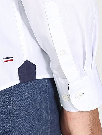 Gentleman Farmer - Chemise popeline manches longues en coton CROSBY