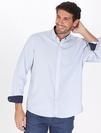 Gentleman Farmer - Chemise popeline manches longues en coton CROSBY