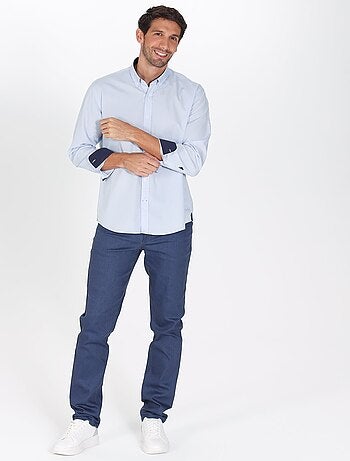 Gentleman Farmer - Chemise popeline manches longues en coton CROSBY