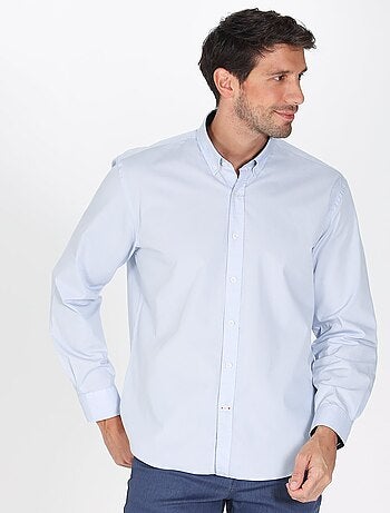 Gentleman Farmer - Chemise popeline manches longues en coton CROSBY