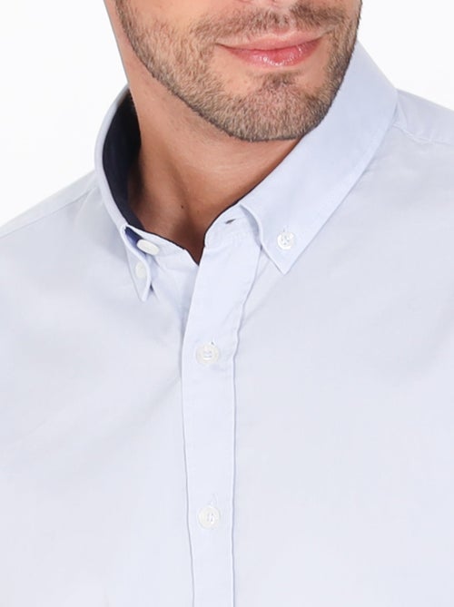 Gentleman Farmer - Chemise popeline manches longues en coton CROSBY - Kiabi