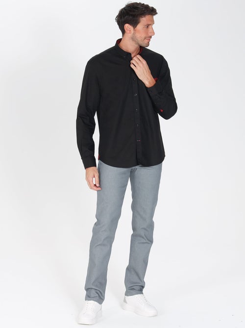 Gentleman Farmer - Chemise popeline manches longues en coton CROSBY - Kiabi