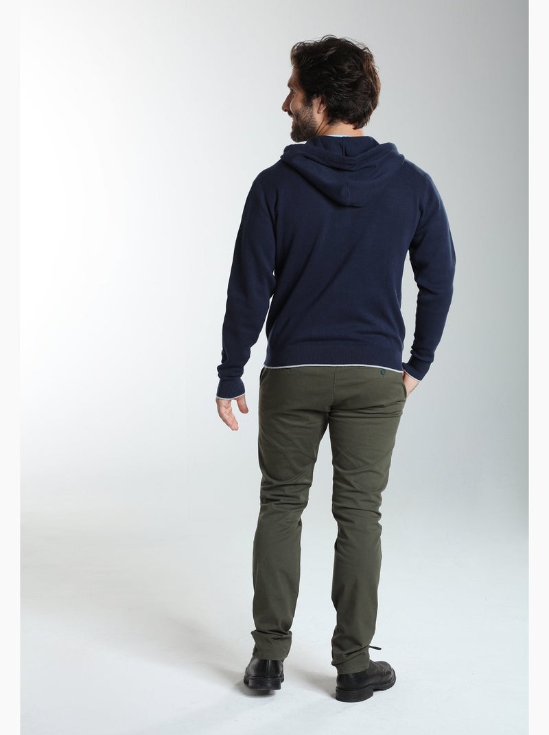 Gentleman farmer - gilet manches longues coton michel Bleu marine - Kiabi