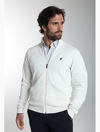 Gentleman farmer - gilet manches longues coton morgan