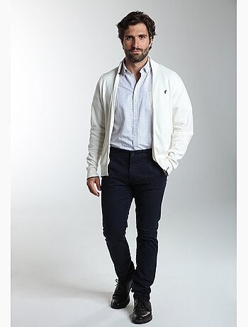 Gentleman farmer - gilet manches longues coton morgan