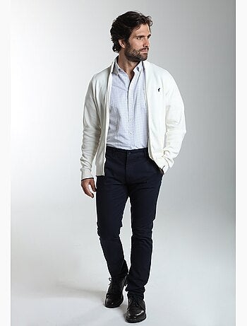 Gentleman farmer - gilet manches longues coton morgan