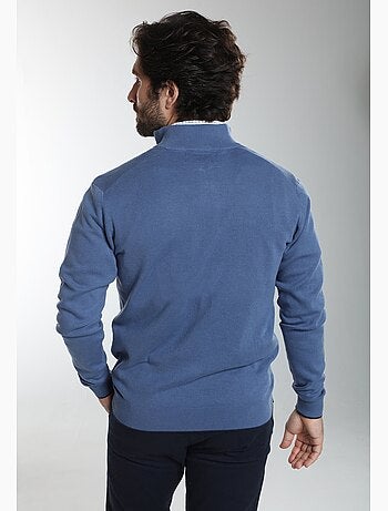 Gentleman farmer - gilet manches longues coton morgan