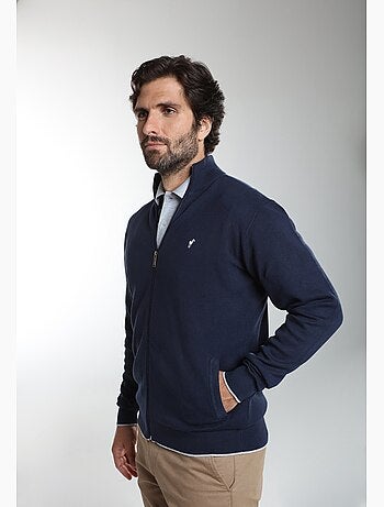 Gentleman farmer - gilet manches longues coton morgan