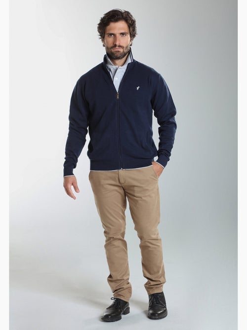 Gentleman farmer - gilet manches longues coton morgan - Kiabi Gentleman farmer - gilet manches longues coton morgan - Kiabi