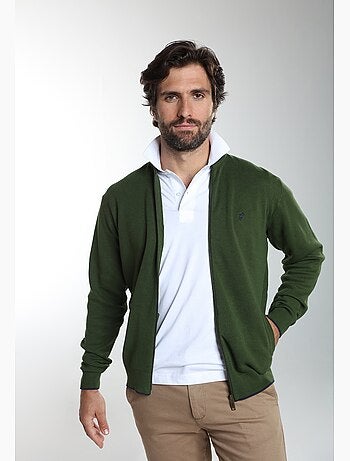 Gentleman farmer - gilet manches longues coton morgan