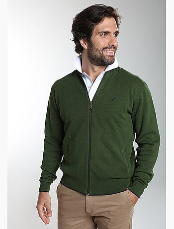 Gentleman farmer - gilet manches longues coton morgan