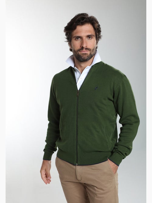 Gentleman farmer - gilet manches longues coton morgan - Kiabi Gentleman farmer - gilet manches longues coton morgan - Kiabi