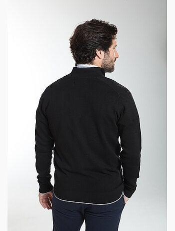 Gentleman farmer - gilet manches longues coton morgan