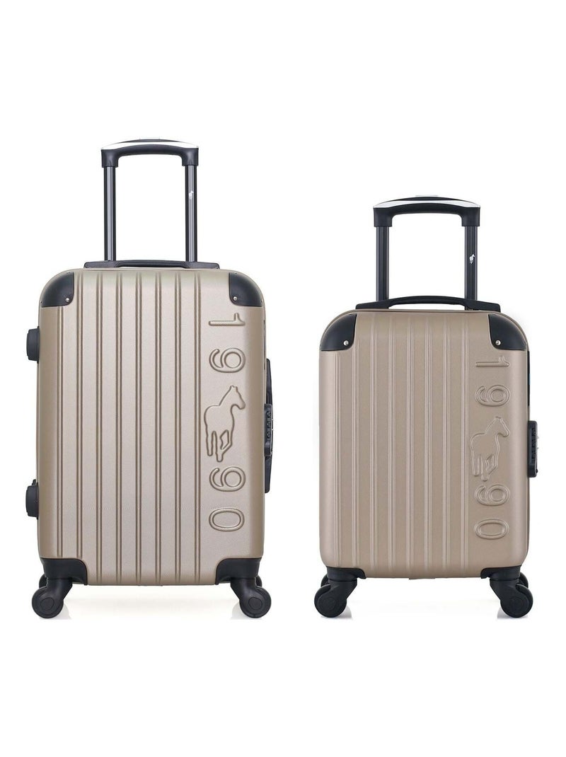 GENTLEMAN FARMER - LOT DE 2 - Valises cabine et cabine XXS PORTER Beige - Kiabi