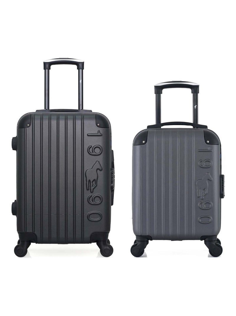 GENTLEMAN FARMER - LOT DE 2 - Valises cabine et cabine XXS PORTER Gris foncé - Kiabi