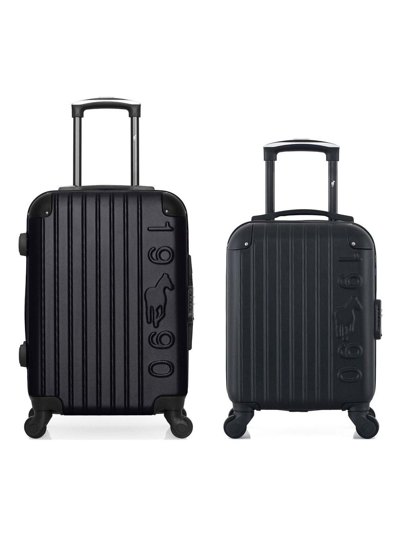 GENTLEMAN FARMER - LOT DE 2 - Valises cabine et cabine XXS PORTER Noir - Kiabi