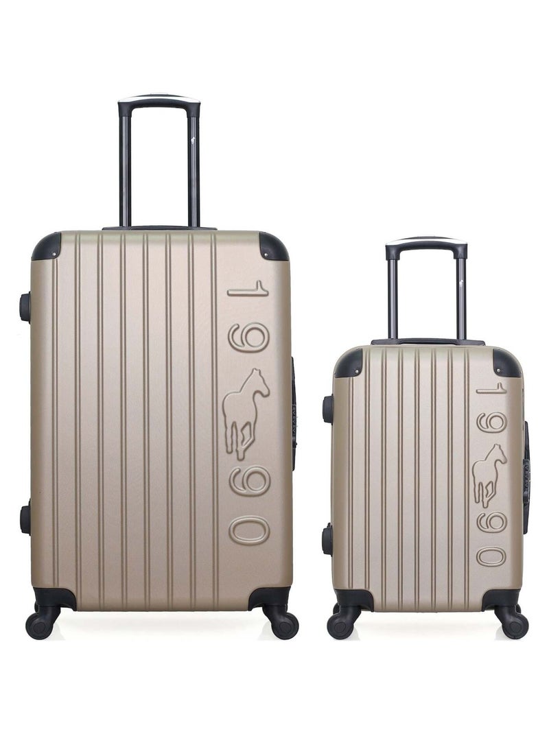 GENTLEMAN FARMER - LOT DE 2 - Valises grand format et cabine PORTER Beige - Kiabi