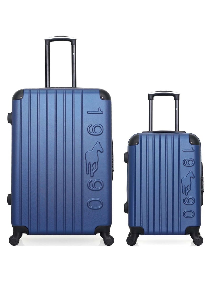 GENTLEMAN FARMER - LOT DE 2 - Valises grand format et cabine PORTER Bleu marine - Kiabi