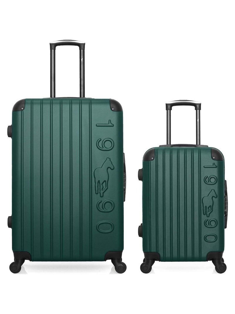 GENTLEMAN FARMER - LOT DE 2 - Valises grand format et cabine PORTER Vert foncé - Kiabi