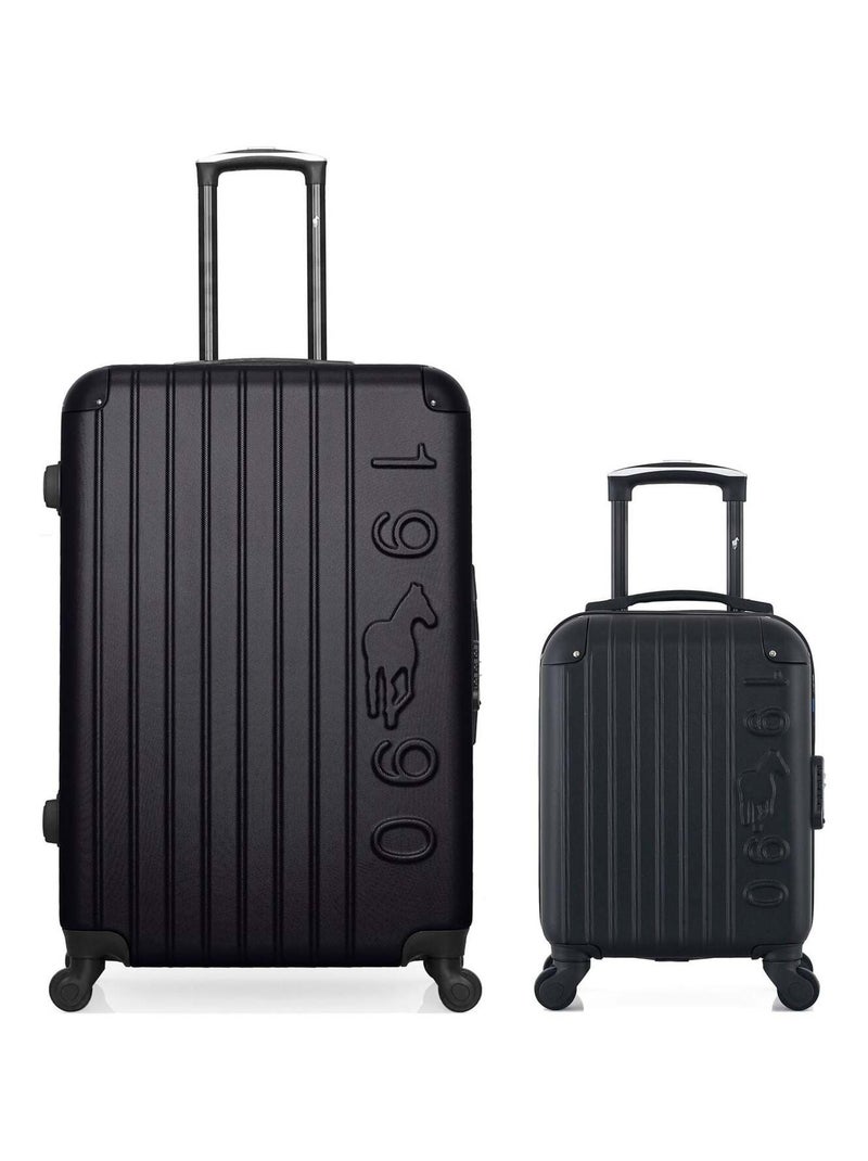 GENTLEMAN FARMER - LOT DE 2 - Valises grand format et cabine XXS PORTER Noir - Kiabi