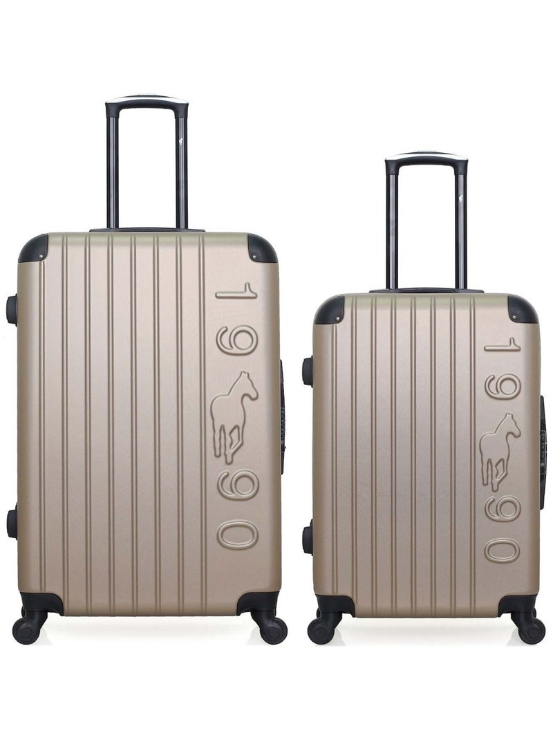 GENTLEMAN FARMER - LOT DE 2 - Valises grand format et weekend PORTER Beige - Kiabi