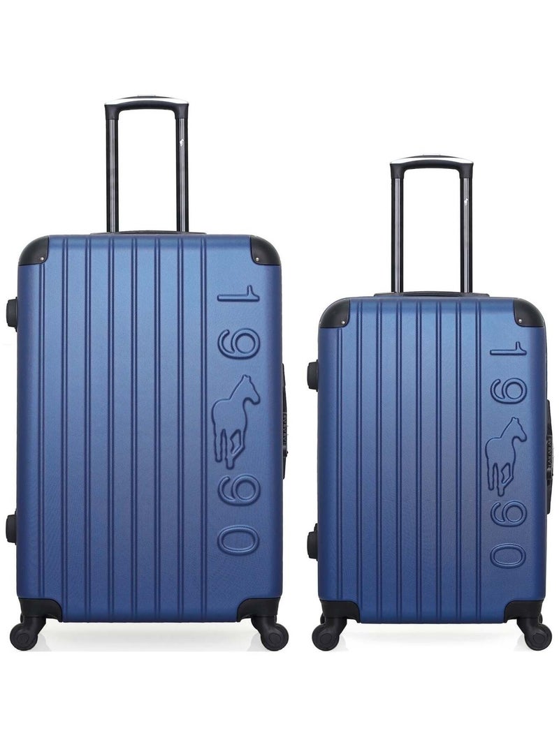 GENTLEMAN FARMER - LOT DE 2 - Valises grand format et weekend PORTER Bleu marine - Kiabi