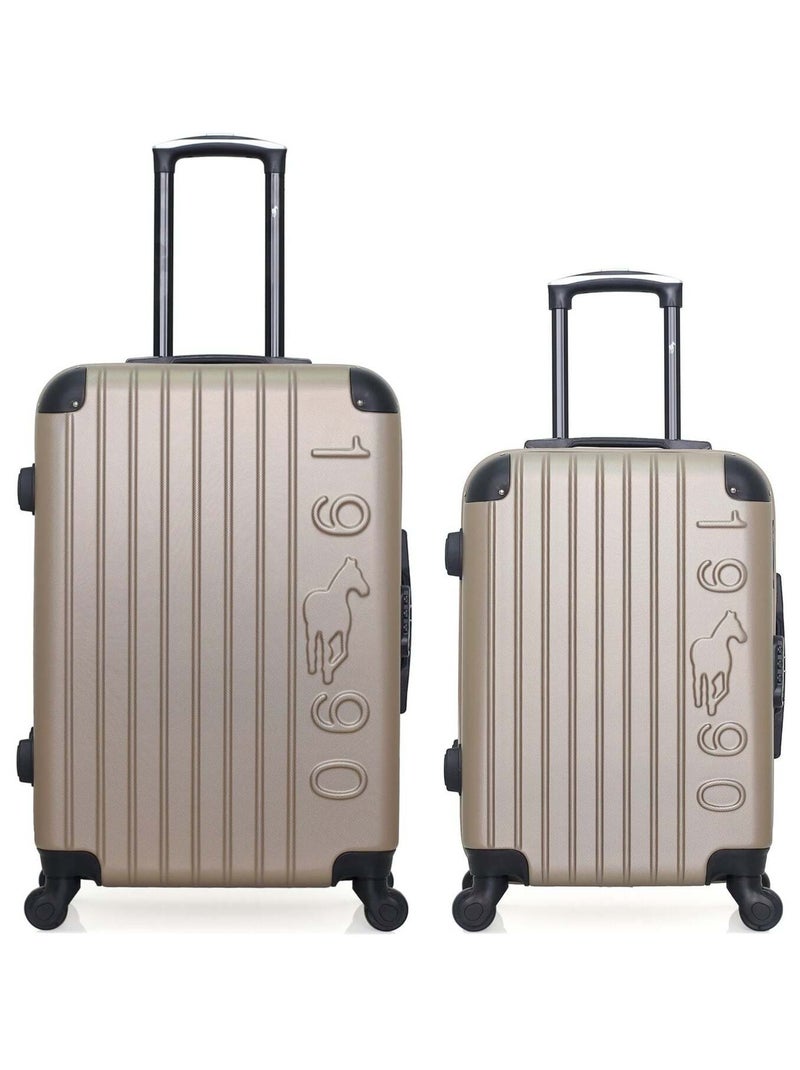 GENTLEMAN FARMER - LOT DE 2 - Valises weekend et cabine PORTER Beige - Kiabi