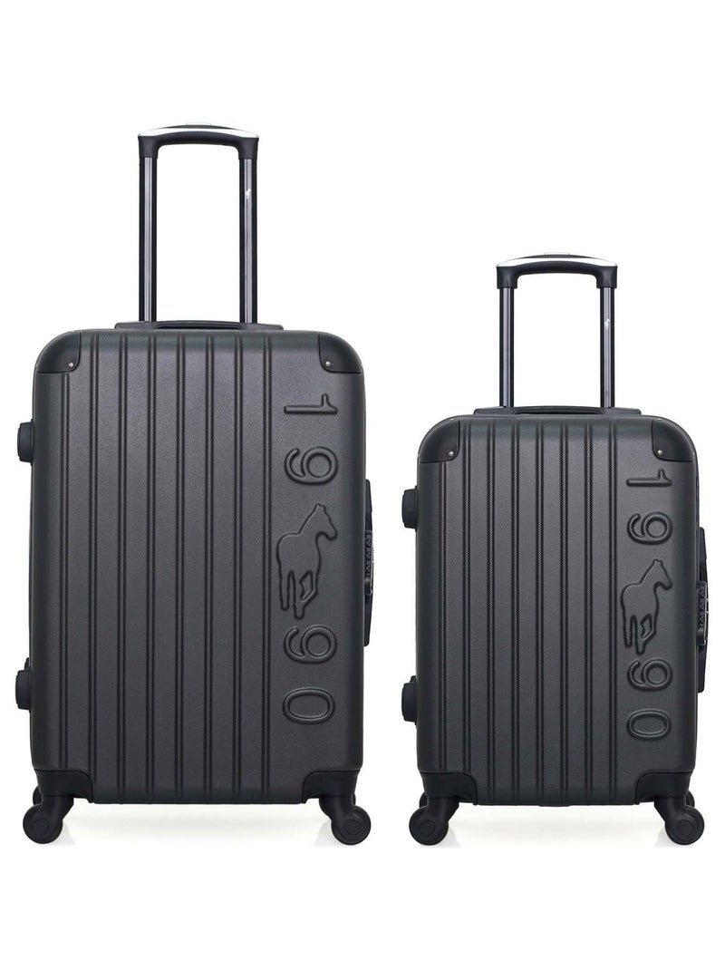 GENTLEMAN FARMER - LOT DE 2 - Valises weekend et cabine PORTER Gris foncé - Kiabi