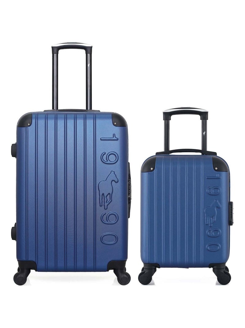GENTLEMAN FARMER - LOT DE 2 - Valises weekend et cabine XXS PORTER Bleu marine - Kiabi