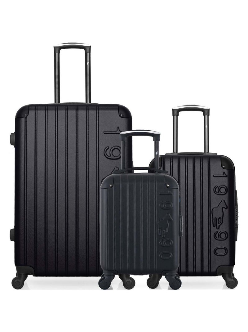 GENTLEMAN FARMER - LOT DE 3 - Valises grand format, cabine et cabine XXS PORTER Noir - Kiabi