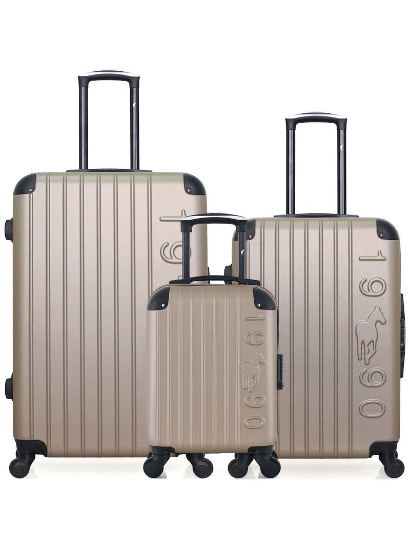 GENTLEMAN FARMER - LOT DE 3 - Valises grand format, weekend et cabine XXS PORTER Beige - Kiabi