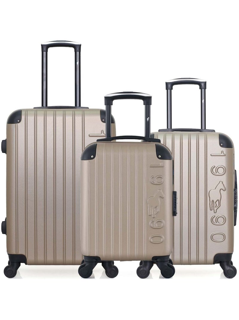 GENTLEMAN FARMER - LOT DE 3 - Valises weekend, cabine et cabine XXS PORTER Beige - Kiabi