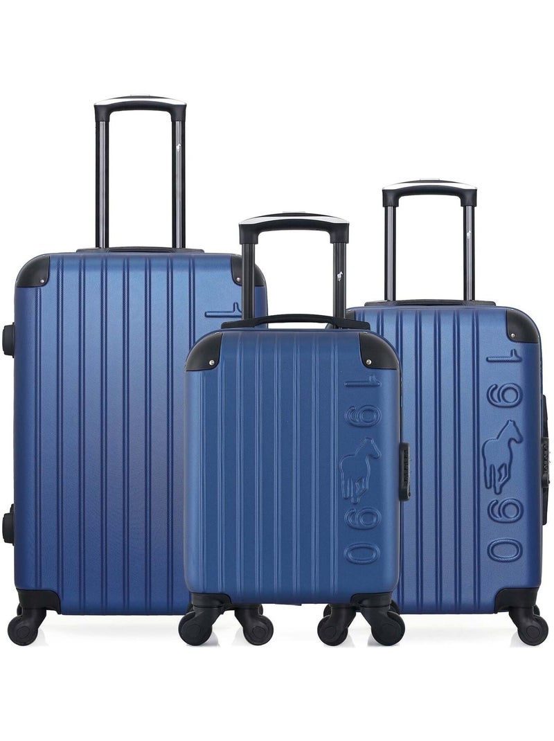 GENTLEMAN FARMER - LOT DE 3 - Valises weekend, cabine et cabine XXS PORTER Bleu marine - Kiabi