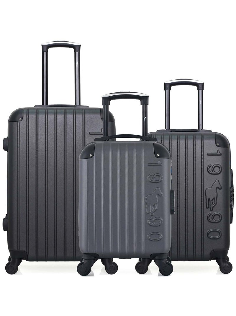 GENTLEMAN FARMER - LOT DE 3 - Valises weekend, cabine et cabine XXS PORTER Gris foncé - Kiabi