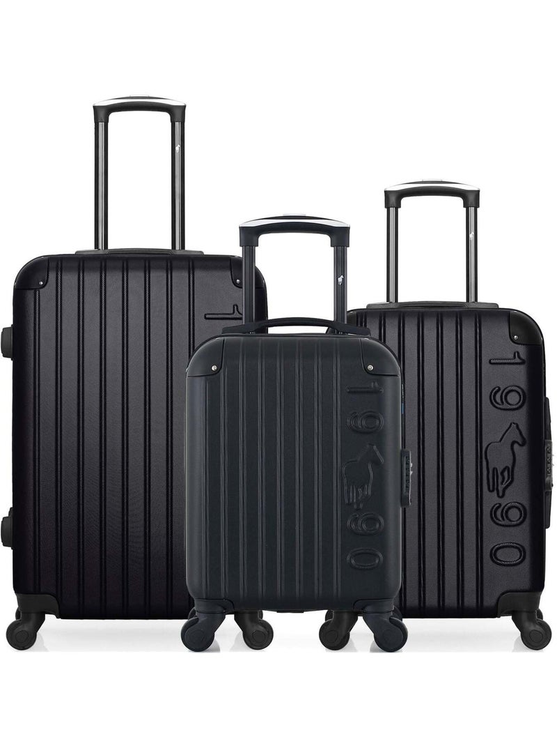 GENTLEMAN FARMER - LOT DE 3 - Valises weekend, cabine et cabine XXS PORTER Noir - Kiabi