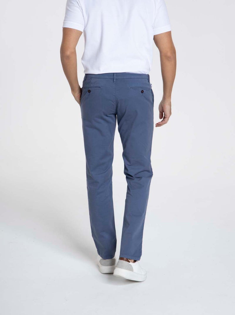 Gentleman Farmer - Pantalon coupe regular en coton organique PENNYLANE Indigo - Kiabi