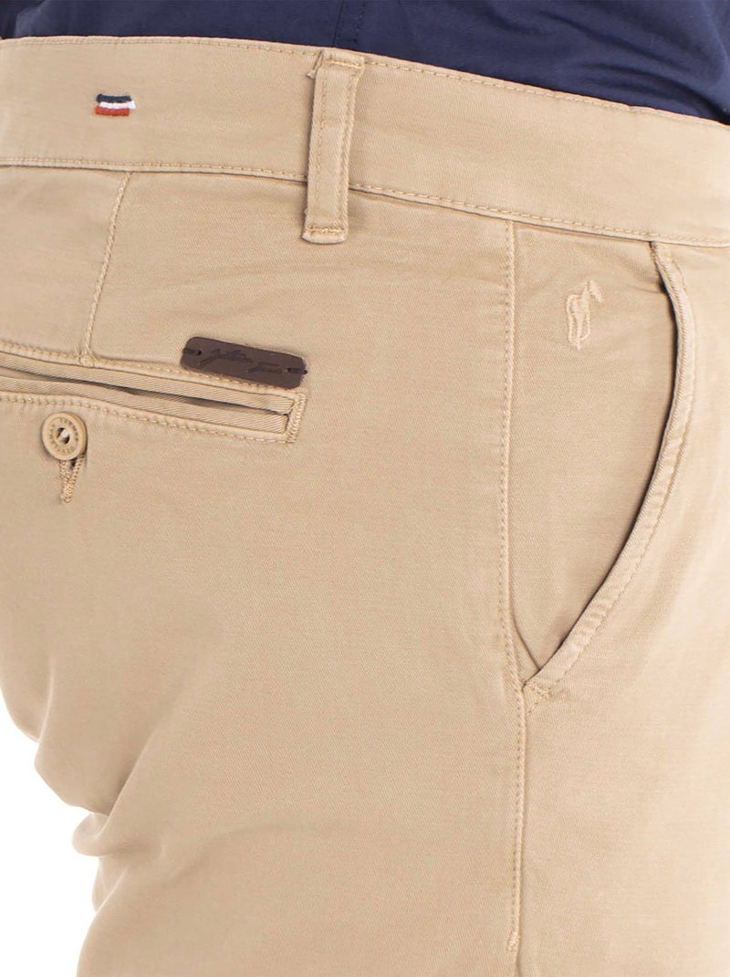 Gentleman Farmer - Pantalon coupe regular en coton PARLY Beige - Kiabi