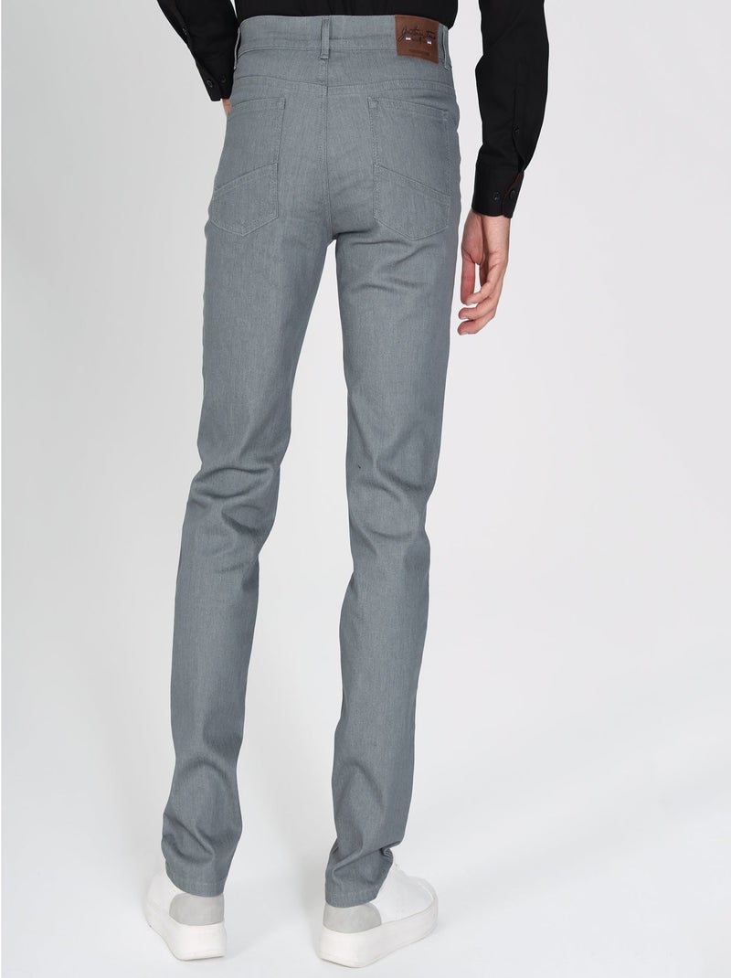 Gentleman Farmer - Pantalon coupe regular en coton PETRO Gris - Kiabi