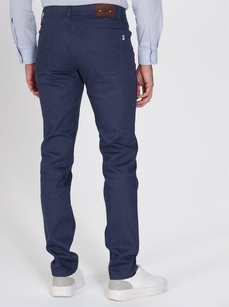 Gentleman Farmer - Pantalon coupe regular en coton PIERO Bleu marine - Kiabi