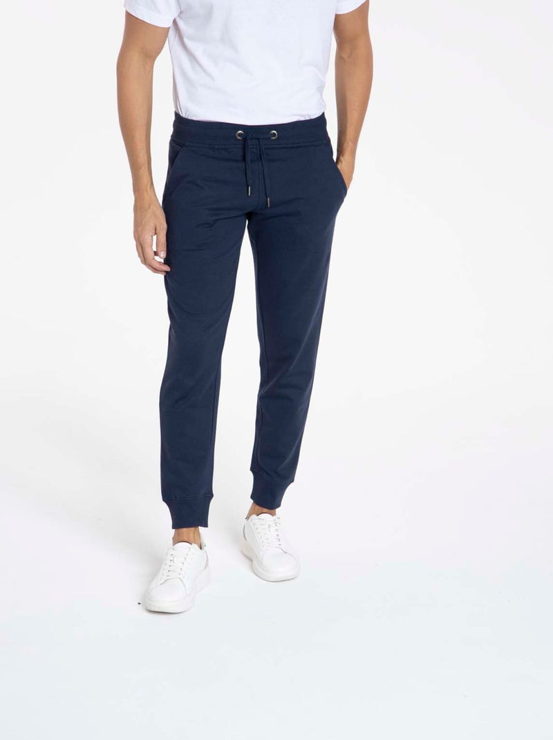 Gentleman Farmer - Pantalon coupe regular en coton SAUMUR Bleu marine - Kiabi