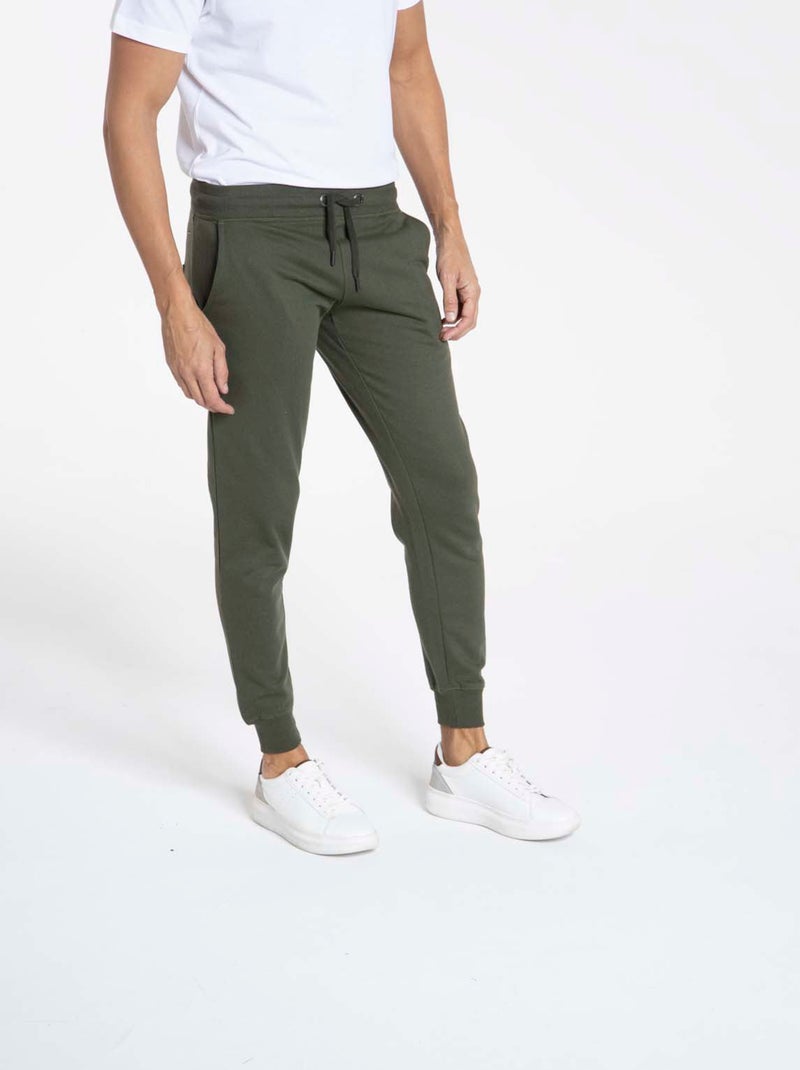 Gentleman Farmer - Pantalon coupe regular en coton SAUMUR Kaki - Kiabi
