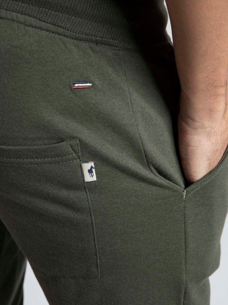 Gentleman Farmer - Pantalon coupe regular en coton SAUMUR Kaki - Kiabi