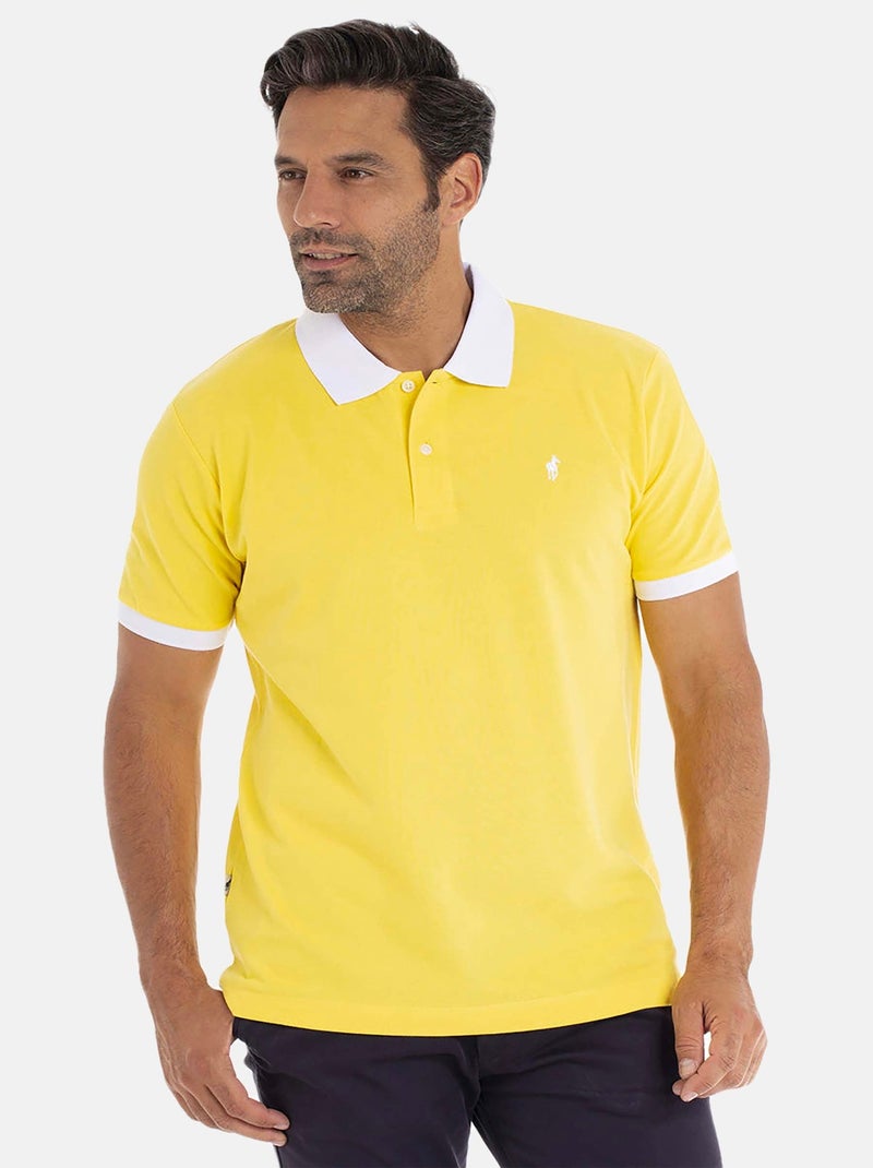 Gentleman Farmer - Polo manches courtes en coton OCEAN Jaune - Kiabi