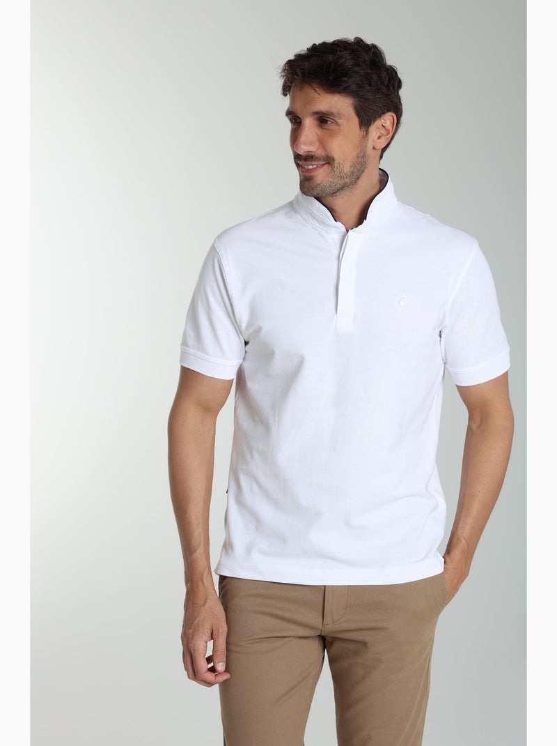 Gentleman Farmer - Polo manches courtes en coton PENH Blanc - Kiabi